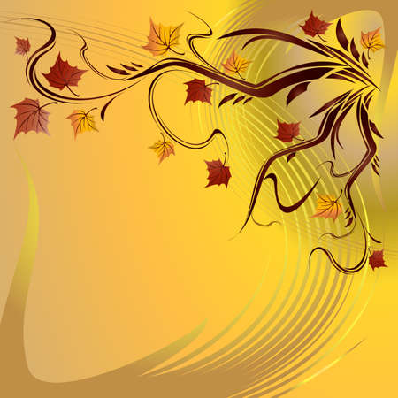 Beautiful autumn maple leaves  のイラスト素材