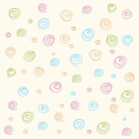 Abstract colorful background doodles pattern のイラスト素材