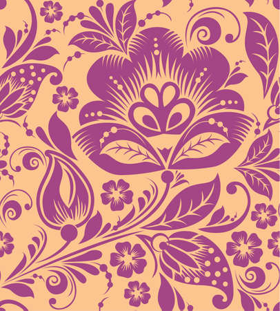 Vintage floral seamless pattern. Vector. Seamless texture with flowers. Endless floral pattern.のイラスト素材