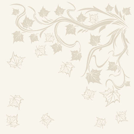 Vector Background with maple autumn leaves. fall designのイラスト素材