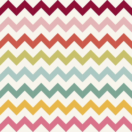 Vector Abstract retro chevron geometric seamless patternのイラスト素材