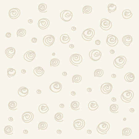Vector beige Seamless pattern. Casual polka dot texture. Stylish doodleのイラスト素材