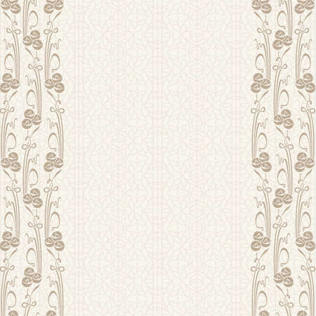 Vector Stylized  floral Background  with roses on a lace vintage  background.のイラスト素材