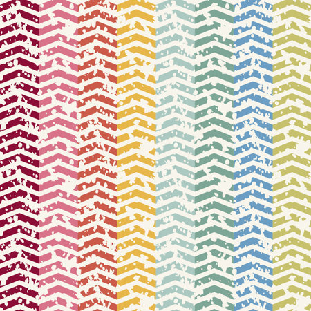 vector retro vintage popular zigzag chevron patternのイラスト素材
