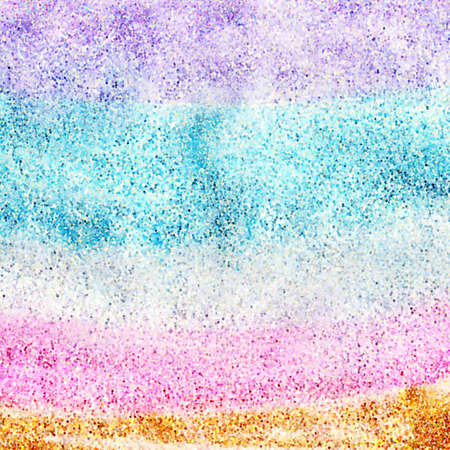 Vector Colorful explosion of confetti. Coloured glitter and sprinkles. Grainy abstract holiday illustration. Multi colored texture.のイラスト素材