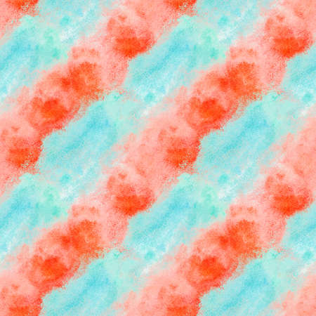Watercolor rainbow hand drawn seamless pattern backdrop.の写真素材