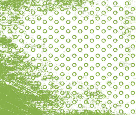 Greenery doodle stroke and dot seamless pattern vector. Trend color spring 2017のイラスト素材