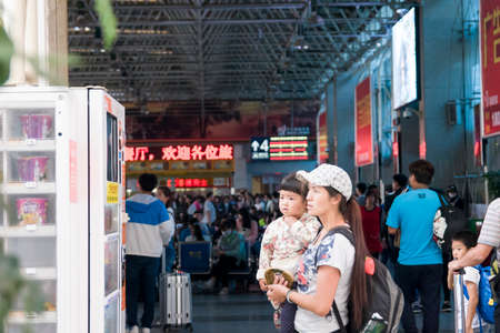 kunming railway stationのeditorial素材