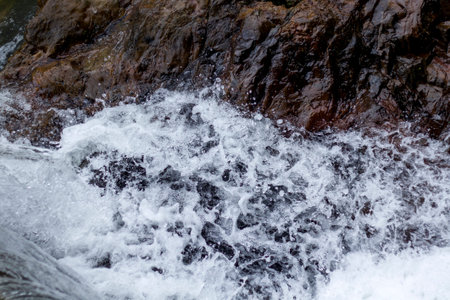 Close up view of water splash