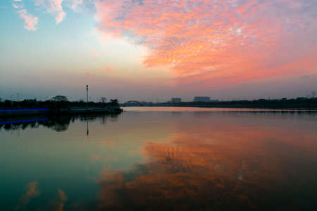 sunset scenery in  Yangjiang, Guangdongの写真素材