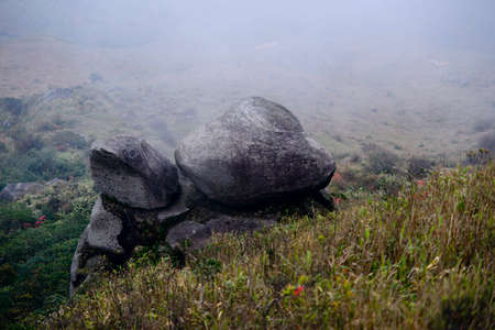 Tianlu mountain turtle rockの写真素材