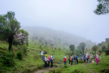 Guangdong Maoming City Tian Hua mountain sceneryのeditorial素材