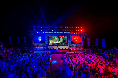 June 3, 2018:King of the city, decisive battle against Hainan,  Sai Nan District final, Haikouのeditorial素材