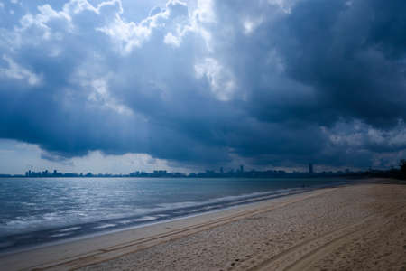 Beach on the west coast of Haikouの写真素材