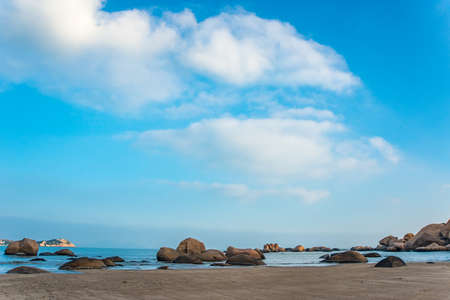 Stones on the beachの写真素材
