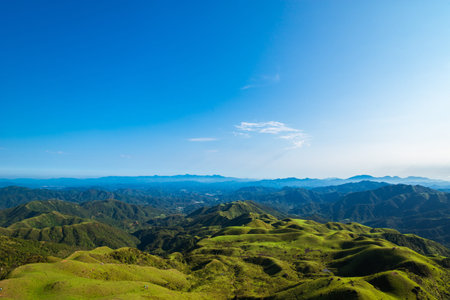 Alpine meadow under the blue sky in  Jilongding, Yangchun City, Yangjiang City, Guangdong Province