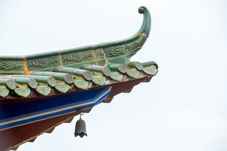 Chinese ancient building corniceの写真素材