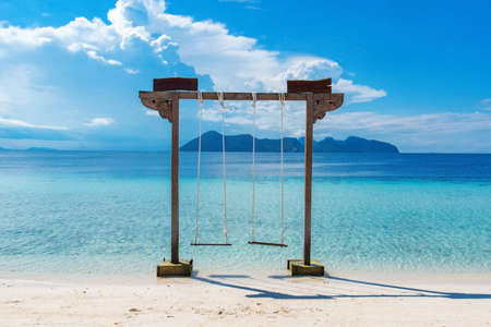 Semporna scenery in Tawau, Malaysiaの写真素材