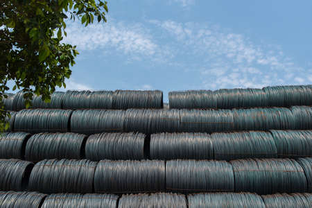Steel under the blue skyの写真素材