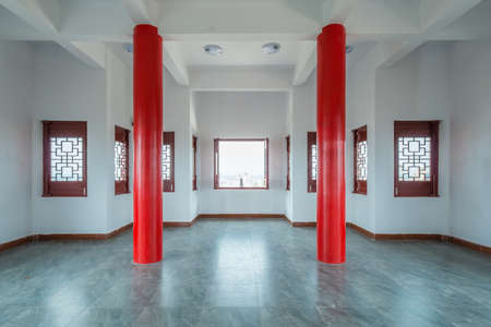 Chinese style ancient attic buildingのeditorial素材