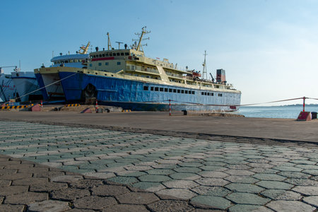 Tourist ship in the port of Gdynia.