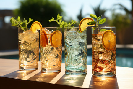 Refreshing Iced Tea with Lemonの素材