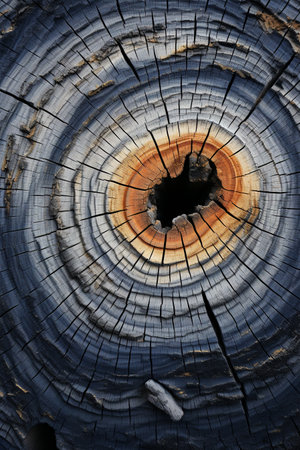 Wood larch texture of cut tree trunkの素材