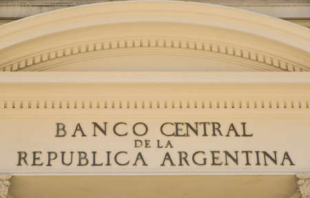 BUENOS AIRES, ARGENTINA - DEC 16, 2015: Headquarters of the Central Bank of Argentinaのeditorial素材