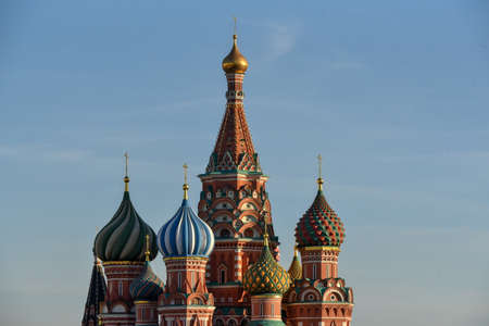 Moscow, Russia - 16 October, 2018: The Cathedral of Vasily the Blessed in Red Square in Moscow, Russia.のeditorial素材