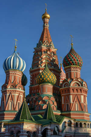 Moscow, Russia - 16 October, 2018: The Cathedral of Vasily the Blessed in Red Square in Moscow, Russia.のeditorial素材