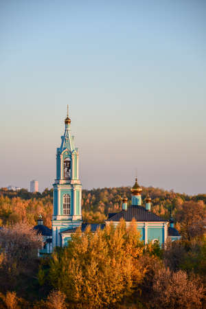 Moscow, Russia - 17 October, 2018: Ð¡hurch of Nativity of the Blessed Virgin Mary in Krylatskie Hills in Moscow, Russia.のeditorial素材
