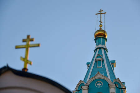 Moscow, Russia - 17 October, 2018: Ð¡hurch of Nativity of the Blessed Virgin Mary in Krylatskie Hills in Moscow, Russia.のeditorial素材
