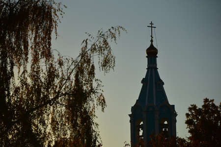Moscow, Russia - 17 October, 2018: Ð¡hurch of Nativity of the Blessed Virgin Mary in Krylatskie Hills in Moscow, Russia.のeditorial素材