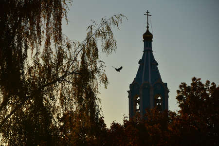 Moscow, Russia - 17 October, 2018: Ð¡hurch of Nativity of the Blessed Virgin Mary in Krylatskie Hills in Moscow, Russia.のeditorial素材