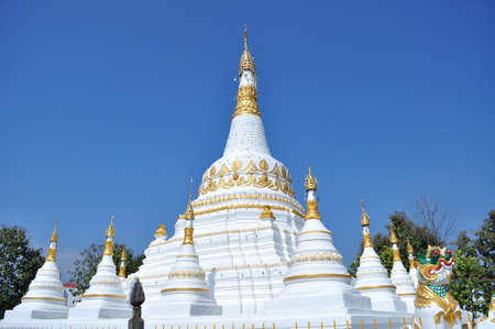 Image of stupa at Wat Luang pai , Maehongsorn   Thailandの写真素材