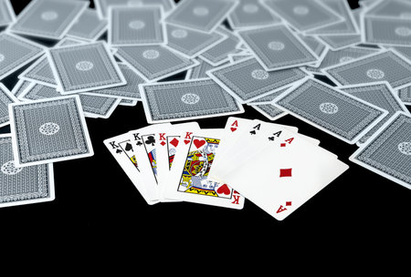 card for player gameの写真素材