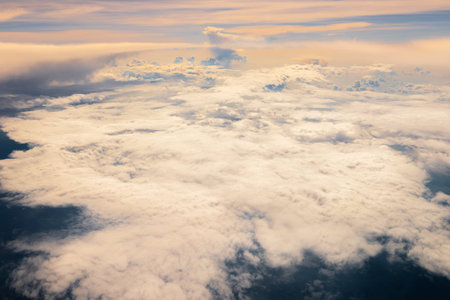 skyline view on plane