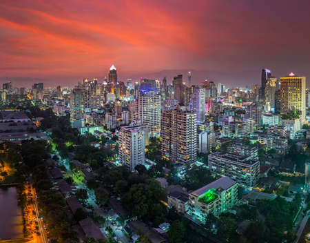 skyline bangkok cityの写真素材