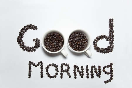 Coffee morning beansの写真素材