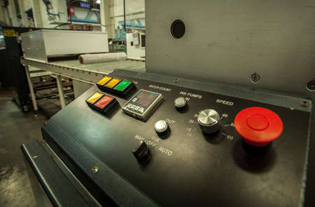 machine buttonのeditorial素材