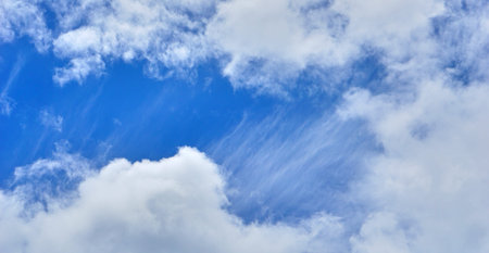 blue sky with clouds