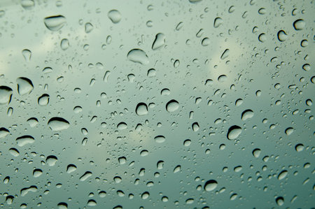 water drop on the mirror