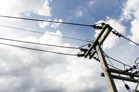 electricity postの写真素材