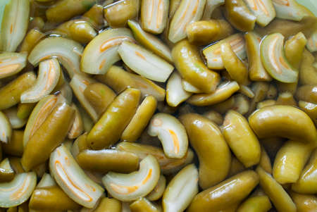 Madan in salt water, Preserved fruitの写真素材