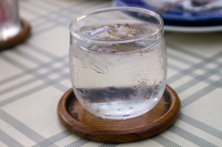 A glass of fresh water 