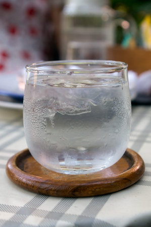 A glass of fresh water 