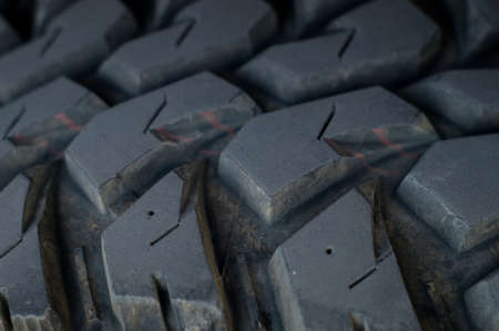 Close up of a car tireの写真素材