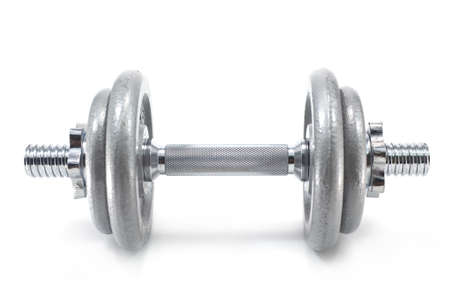 Dumbbell isolated on white backgroundの写真素材
