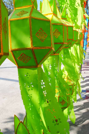 Colourful lantern in chiang mai, thailandの写真素材