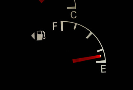 Fuel gauge in a carの写真素材